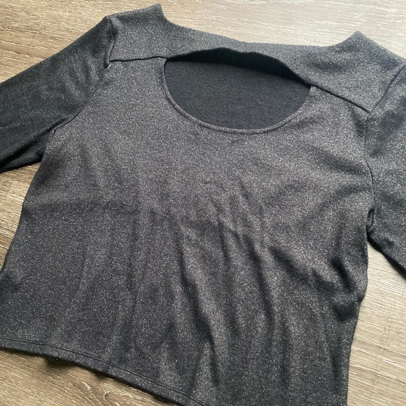 Banana Republic Black Keyhole Sweater Size XL - Picture 4 of 5